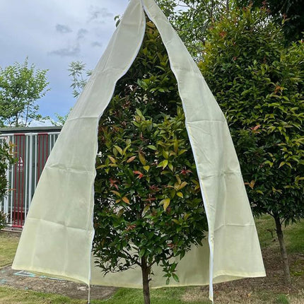Winter Plant Cover - Protective Cover - Frost Protection - Plant Cover - Fleece - Olive Tree Cover - Palm Tree Protection - With Zipper and Drawstring - Breathable Material - Winter Protection - Cold Resistant - Garden Plants - Green - Frost Cover - 1 Pie.