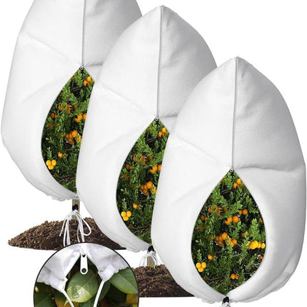 Winter Plant Cover - Protective Cover - Frost Protection - Plant Cover - Fleece - Olive Tree Cover - Palm Tree Protection - With Zipper and Drawstring - Breathable Material - Winter Protection - Cold Resistant - Garden Plants - Green - Frost Cover - 1 Pie.