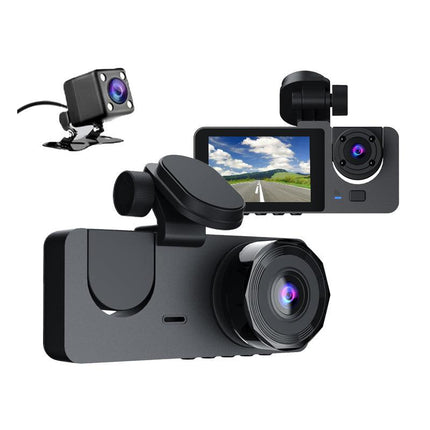 Car Dashcam - 120-degree viewing angle - Night vision - Full HD video - Super compact - Parking mode - Loop recording - Collision detection - Rear view camera - 3.0-inch TNT screen - Car Dashcam.