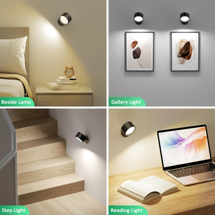 Night Light - Table Lamp - Bedside Lamp - Mood Lamp - Wireless Table Lamp - Rechargeable Lamp - LED Night Lamp - Touch Lamp - Dimmable Lamp - Desk Lamp - Mood Lighting - Portable Lamp - Bedroom Lamp - Modern Design - USB Rechargeable - Black - 1 Piece.
