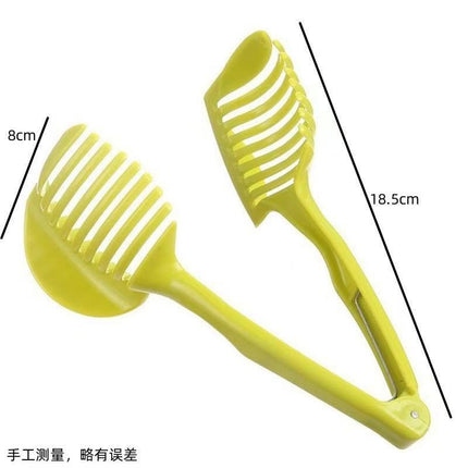 Onion Cutter - Tomato Cutter - Vegetable Cutter - Onion Comb - Cutting Aid - Potato Cutter - Kitchen Accessories - Lemon Cutter - Vegetable Holder - Fruit Cutter - Handy Kitchen Tools - Cutting Tools - Green - 1 Piece.