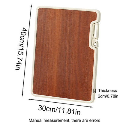 Double-sided cutting board - Serving board - Drinks board - Wooden cutting board - Kitchen board - Cheese board - Bread board - Meat board - Tapas board - Wooden cutting board - Chopping block - Kitchen accessories - Hygienic - Dishwasher safe - Brown - 1.