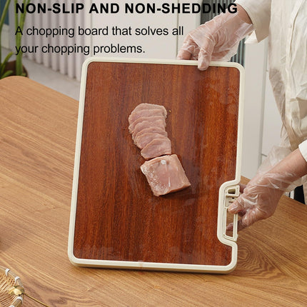 Double-sided cutting board - Serving board - Drinks board - Wooden cutting board - Kitchen board - Cheese board - Bread board - Meat board - Tapas board - Wooden cutting board - Chopping block - Kitchen accessories - Hygienic - Dishwasher safe - Brown - 1.
