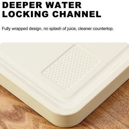 Double-sided cutting board - Serving board - Drinks board - Wooden cutting board - Kitchen board - Cheese board - Bread board - Meat board - Tapas board - Wooden cutting board - Chopping block - Kitchen accessories - Hygienic - Dishwasher safe - Brown - 1.