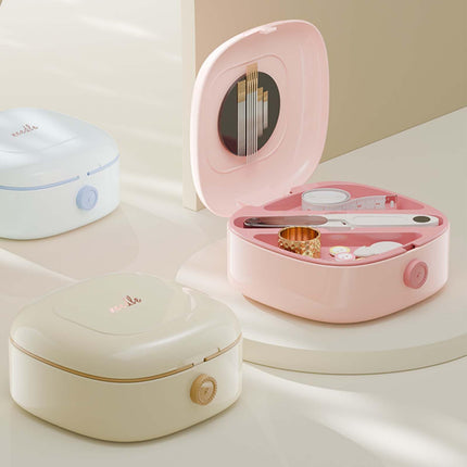 Sewing Kit - Sewing Box - Sewing Thread - Sewing Supplies - Haberdashery - Travel Sewing Kit - Sewing Kit - Sewing Accessories - Clothing Repair Kit - Needles and Thread - Needle and Thread - Measuring Tape - Crafts - Sewing Case - Starter Kit - Beige - 1.