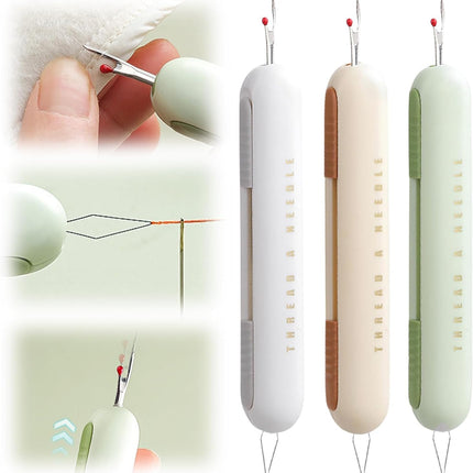 Seam ripper - Needle threader - Sewing supplies - Seam opener - Needle threader - Sewing supplies - Seam ripper - Needle threader - Clothing repair - Sewing tools - Sewing accessories - Embroidery - Sewing box filling - Needle and thread - Multicolor - 3.