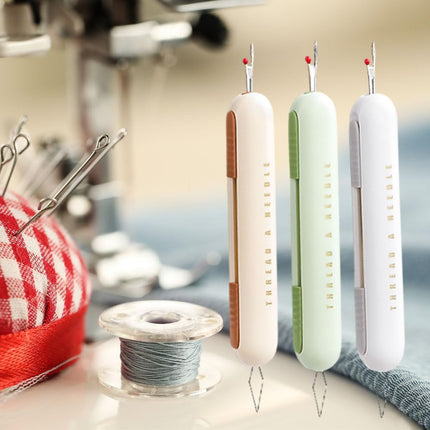 Seam ripper - Needle threader - Sewing supplies - Seam opener - Needle threader - Sewing supplies - Seam ripper - Needle threader - Clothing repair - Sewing tools - Sewing accessories - Embroidery - Sewing box filling - Needle and thread - Multicolor - 3.