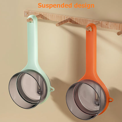 Peeler with collecting tray - Potato peeler - Vegetable peeler - Fruit peeler - Paring knife - Apple peeler - Cucumber peeler - Kitchen utensils - Peeler with container - Kitchen tools - Asparagus peeler - Stainless steel - Peeling knife - Orange - 1 piec.