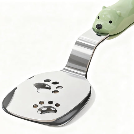 Kitchen Tongs - Spatula - BBQ Tongs - Meat Tongs - Kitchen Utensils - Kitchen Accessories - Grill Tongs - Spatula - Funny Gadgets - Cooking Utensils - Serving Tongs - Kitchen Tools - Original Gift - Green - 1 Piece.