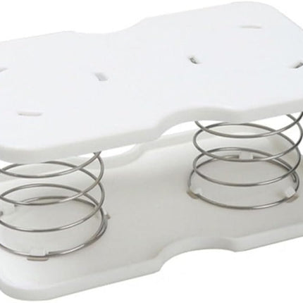 Tissue Box Spring - Tissue Holder - Tissue Box Lift - Tissue Box Base Support - Tissue Dispenser - Spring Holder - Napkin Holder - Tissue Storage Box - Bathroom Organizer - Toilet Accessories - Kitchen Gadget - White - 1 Piece.