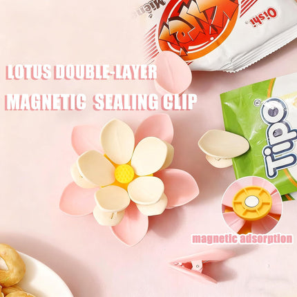 Fridge Magnets - Magnetic Clips - Cherry Blossom - Whiteboard Magnets - Closure Clips - Food Clips - Memo Holder - Flower Decoration - Kitchen Accessories - Pocket Clips - Office Supplies - Blackboard Magnets - Pink - 1 Piece.