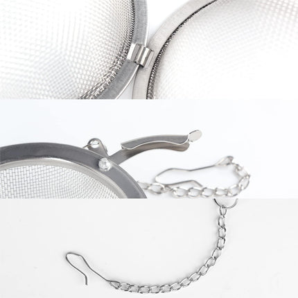 Stainless Steel Tea Egg - Loose Tea Filter - Tea Strainer - Tea Ball - Herb Ball - Spice Filter - Tea Infuser - Reusable Tea Bag - Kitchen Accessories - Gift for Tea Lover - Dishwasher Safe - Teapot Filter - Silver - 2 Pieces.