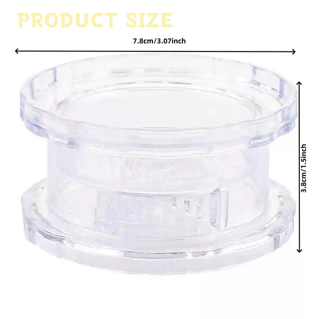 Garlic Press - Garlic Cutter - Garlic Grater - Ginger Mill - Herb Grinder - Garlic Crusher - Kitchen Gadget - Manual Press - Twist System - Kitchen Aid - Chopper - Dishwasher Safe - Transparent - 1 Piece.