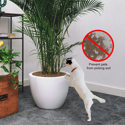Plant Protector - Flower Pot Grid - Anti-dig Mat - Root Protection - Cat-Repellent Grid - Ground Cover Plant - Flower Pot Security - Gardening - Pet-Proof - Protection Against Cats - Plant Grid - Ground Grid - Brown - 2 Pieces.