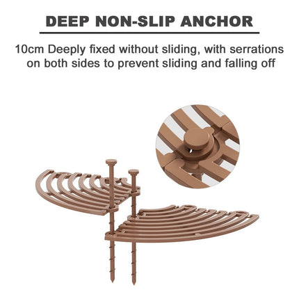 Plant Protector - Flower Pot Grid - Anti-dig Mat - Root Protection - Cat-Repellent Grid - Ground Cover Plant - Flower Pot Security - Gardening - Pet-Proof - Protection Against Cats - Plant Grid - Ground Grid - Brown - 2 Pieces.