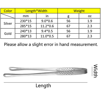 Meat Tongs - Barbecue Tongs - Kitchen Tongs - Serving Tongs - Cooking Tweezers - Grill Tongs - Gourmet Tongs - BBQ Accessories - Chef Tweezers - Kitchen Utensils - Meat Turning - Korean BBQ - Professional Stainless Steel - Gold - 2 Pieces.