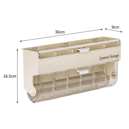 Underwear women's storage box - Premium quality - Storage box with lid - Clothing storage box - clothes rack - wardrobe - clothes hangers - Drawer - storage cabinet with compartments - Plastic storage box - Underwear - Socks - Hanging without drilling - W.