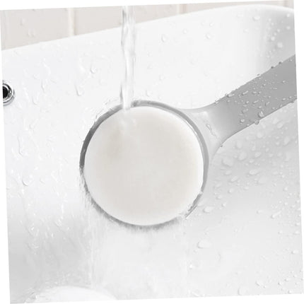 Back Brush with Long Handle - Bath Brush - Shower Brush - Back Scrubber - Bath Sponge on Handle - Back Scrubber - Bathroom Accessories - Shower Sponge - Sponge with Handle - Back Sponge - Bathroom Supplies - Scrubbing - Hangable - Gray - 2 Pieces.