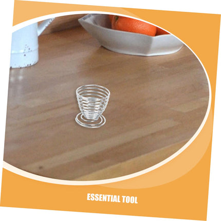 Egg Taper - Egg Cup - Egg Opener - Egg Shell Breaker - Egg Holder - Egg Cracker - Breakfast - Kitchen Utensils - Egg Beater - Kitchen Gadgets - Soft-Boiled Egg - Egg Cracker - Egg Slicer - Dishwasher Safe Stainless Steel - Silver - 2 Piece Set.
