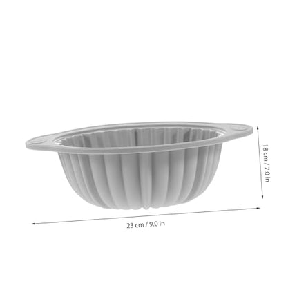 Baking - Baking supplies - Airfryer baking - Baking tray - Kitchen utensils - Baking pan - Cake molds - Silicone baking molds - Silicone baking mat - Silicone mold - Silicone kitchen utensils - Gray - Round - 1 piece.