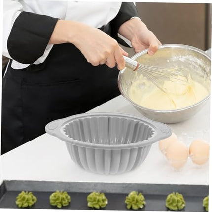 Baking - Baking supplies - Airfryer baking - Baking tray - Kitchen utensils - Baking pan - Cake molds - Silicone baking molds - Silicone baking mat - Silicone mold - Silicone kitchen utensils - Gray - Round - 1 piece.