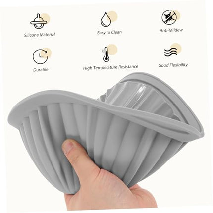 Baking - Baking supplies - Airfryer baking - Baking tray - Kitchen utensils - Baking pan - Cake molds - Silicone baking molds - Silicone baking mat - Silicone mold - Silicone kitchen utensils - Gray - Round - 1 piece.