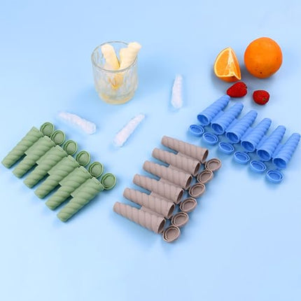 Ice cube tray - ice cubes - 6 ice cubes - ice cube makers - Kitchen utensils - ice cube tray with lid - silicone ice cube tray - silicone ice cubes - silicone - silicone mold - silicone kitchen utensils - Gray - Blue - Green - 3 pieces.