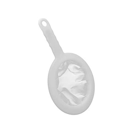 Sieve - Fine sieve - Soy milk sieve - Juicer sieve - Filter - With handle - Kitchen - Ladle - filtering coffee, juice, oil, soy milk - white - 3 pieces.