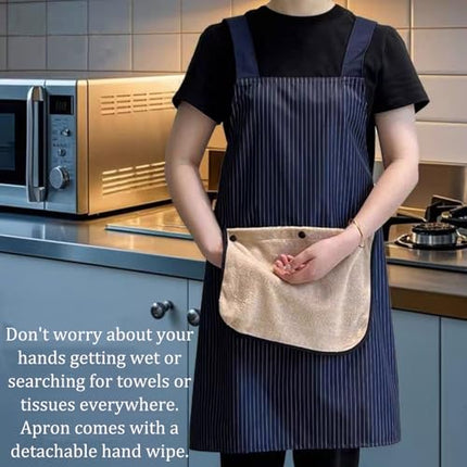 Apron - Women's kitchen apron - Men's kitchen apron - Men's apron - Women's apron - Kitchen apron - With towels - Women's gifts - Father's gifts - Mother's gift - Festive gift - Christmas gifts - Christmas gifts for adults - 3 pieces.