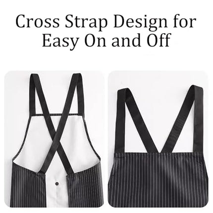 Apron - Women's kitchen apron - Men's kitchen apron - Men's apron - Women's apron - Kitchen apron - With towels - Women's gifts - Father's gifts - Mother's gift - Festive gift - Christmas gifts - Christmas gifts for adults - 3 pieces.