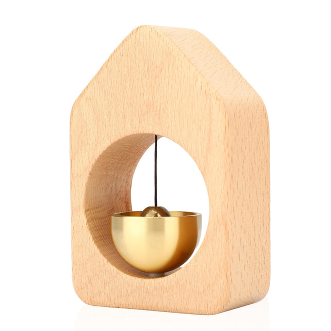 Doorbell - Wireless Doorbell - Wooden Doorbell - Magnetic Wall Sticker - Vintage Wooden Doorbell - Vintage - With Copper Bell - Living Room Decoration - Bedroom Decoration - Wall Decoration - Christmas Gifts - Christmas Gifts for Adults - 1 Piece.