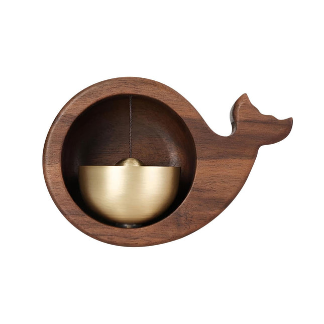 Doorbell - Wireless Doorbell - Wooden Doorbell - Magnetic Wall Sticker - Vintage Wooden Doorbell - Vintage - With Copper Bell - Living Room Decoration - Bedroom Decoration - Wall Decoration - Christmas Gifts - Christmas Gifts for Adults - 1 Piece.