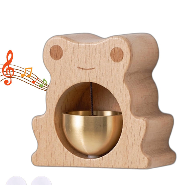 Doorbell - Wireless Doorbell - Wooden Doorbell - Magnetic Wall Sticker - Vintage Wooden Doorbell - Vintage - With Copper Bell - Living Room Decoration - Bedroom Decoration - Wall Decoration - Christmas Gifts - Christmas Gifts for Adults - 1 Piece.