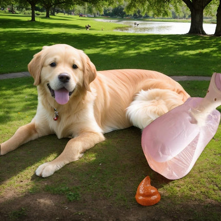 Dog Poop Bags - Poop Scoop - Small Dogs - Medium Dogs - Large Dogs - Dogs - Contactless - Hands-Free - Waste Disposal - Portable - Bring Your Own Bags - Pets - 2-in-1 with 2 Rolls of Bags and Dispenser - Pack of 2.