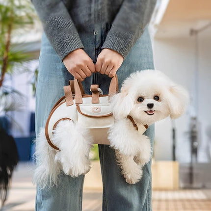 Dog Bag - Dog Carrier Bag - Dog Basket - Dog Cushion - Dog Coat - Dog Accessories - Cat Travel Basket - Dog Supplies - Puppy Bag - Dog Clothing - Cat Transport Box - Cat Basket - Travel Bag - White - 1 Piece.