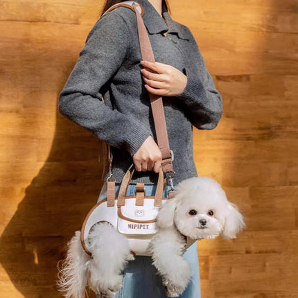 Dog Bag - Dog Carrier Bag - Dog Basket - Dog Cushion - Dog Coat - Dog Accessories - Cat Travel Basket - Dog Supplies - Puppy Bag - Dog Clothing - Cat Transport Box - Cat Basket - Travel Bag - White - 1 Piece.