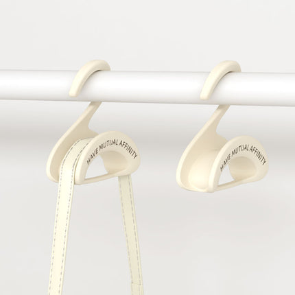 Bag Hanger - Wardrobe Organizer - Handbag Hanger - Clothes Hangers - Bag Storage - Coat Rack - Wardrobe Accessories - Shoulder Bag Holder - Bag Rack - Handbag Organizer - White - 5 pieces.