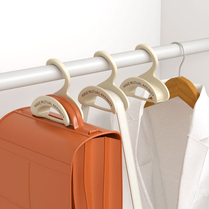 Bag Hanger - Wardrobe Organizer - Handbag Hanger - Clothes Hangers - Bag Storage - Coat Rack - Wardrobe Accessories - Shoulder Bag Holder - Bag Rack - Handbag Organizer - White - 5 pieces.