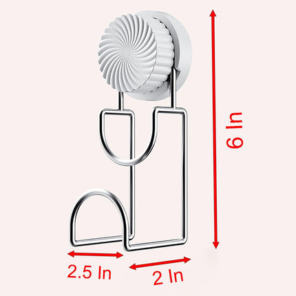 Bathroom Hooks - Towel Hook - Bathroom Accessories - Suction Cup Hooks - Sponge Holder - Kitchen Accessories - Hanging Hooks - Bathroom Organizer - Wall Hook - No Drilling - White - 1 Piece.