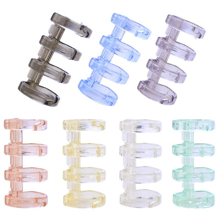 Binding Rings - Bookbinding Rings - Ring Binder - Loose-leaf Rings - Office Supplies - Scrapbooking - School Supplies - Notebook - Paper Organizer - Bookbinding - Craft Supplies - Paper Clip - 7 Colors - 7 Pieces.