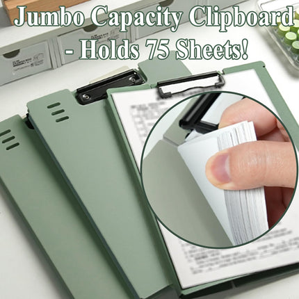 Clipboard A4 - Writing Folder - Foldable Clipboard - Desk Accessories - Morandi Colors - Office Supplies - Document Folder - A4 Folder - Pastel Colors - Writing Pad Holder - Briefcase - Nursing - Administration - Warehouse - Sturdy Plastic - 6 pieces.