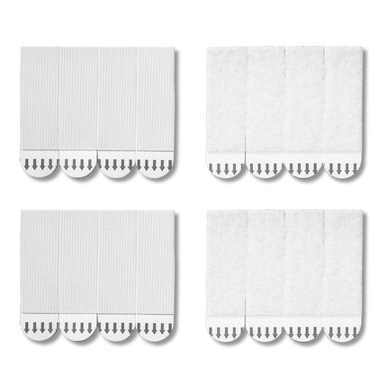 Picture Hanging Strips - No Drilling - Self-Adhesive Velcro - Hanging Picture Frames - Double-Sided Tape - Damage-Free Removal - Poster Strips - Hanging System - Wall Decoration - Strong Adhesive - White - 24 Pairs (48 Strips).