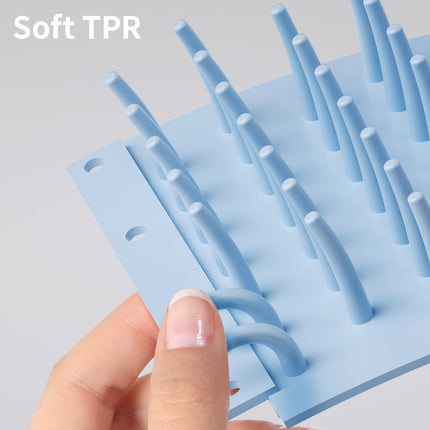 Dog Paw Cleaner - Paw Cleaner - Dog Paw Cleaner - Dog Accessories - Foot Cleaner - Coat Care - Dog Brush - Against Muddy Paws - Animal Supplies - Dog Wash - Portable - Soft Silicone - Blue - 1 Piece.