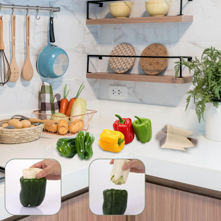 Bell Pepper Pitter - Jalapeño Pepper Drill - Chili Pepper Core Remover - Universal Vegetable Cutter - Kitchen Utensils - Bell Pepper Drill - Seed Remover - Handy Kitchen Aid - Fruit and Vegetable Tool - Kitchen Accessories - White - 2 Pieces.