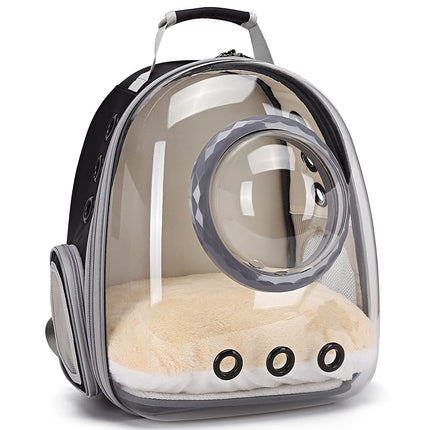 Cat Backpack - Cat Travel Basket - Cat Carrier - Small Dog Backpack - Transparent Pet Backpack - Cat Transport Box - Dog Travel Bag - Breathable Cat Basket - Backpack with Window - Pet Supplies - Hiking Backpack - Black - 1 Piece.