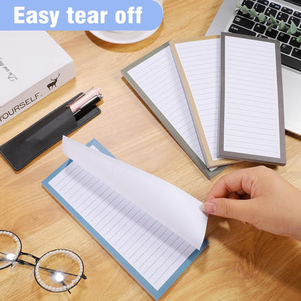 Magnetic Notepad Fridge - Grocery List - Memo Pad - To Do List - Writing Pad - Notebook - Magnetic Lists - Memo Pads - Weekly Planner - Desk Accessories - Neutral Colors - 4 Pieces.