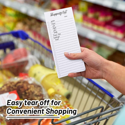 Magnetic Notepad Fridge - Grocery List - Weekly Planner - To Do List - Meal Planner - Memo Pad - Writing Pad - Menu Planner - Notebook - Magnetic Lists - To-Do List - White - 4 Pieces.