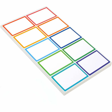 Self-adhesive labels - Name stickers - Address stickers - Stickers - Sticker sheets - Freezer labels - Labels - School supplies - Office supplies - Moving stickers - Folder labels - Writable stickers - Blank labels - Multicolor - 20 pieces.