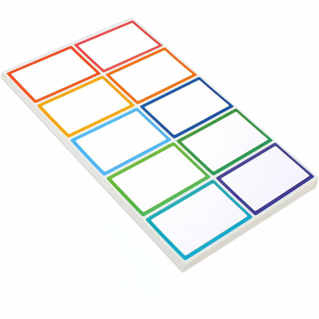 Self-adhesive labels - Name stickers - Address stickers - Stickers - Sticker sheets - Freezer labels - Labels - School supplies - Office supplies - Moving stickers - Folder labels - Writable stickers - Blank labels - Multicolor - 20 pieces.