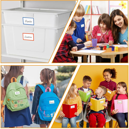 Self-adhesive labels - Name stickers - Address stickers - Stickers - Sticker sheets - Freezer labels - Labels - School supplies - Office supplies - Moving stickers - Folder labels - Writable stickers - Blank labels - Multicolor - 20 pieces.